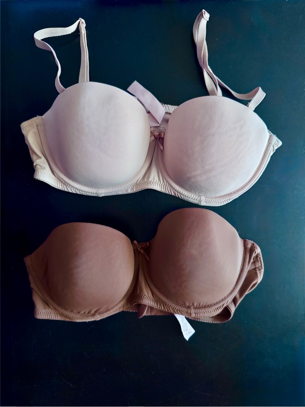 Everyday Seamless T-Shirt Bras - Cream & Brown